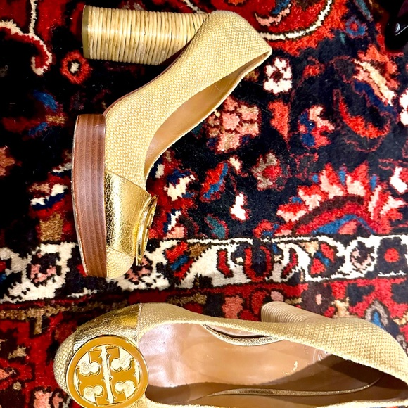 Tory Burch Canvas Platform Heels - Picture 3 of 4